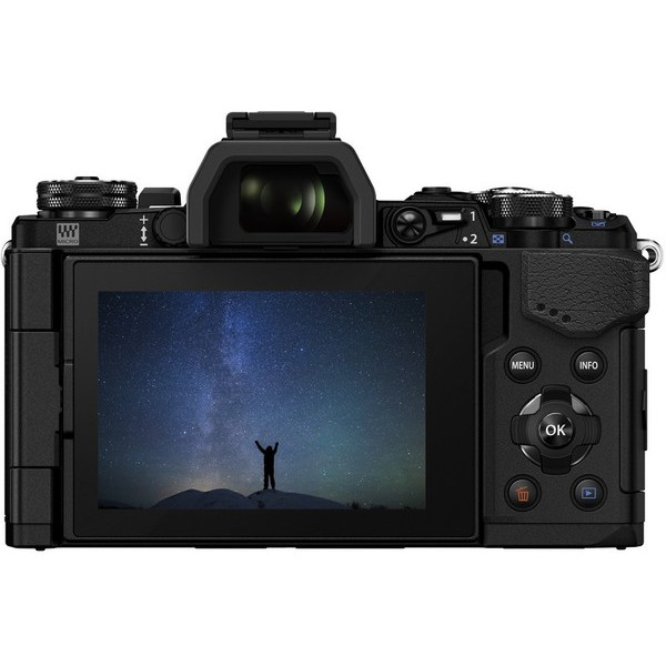 Цифровая системная фотокамера OLYMPUS E-M5 Mark II Pancake Zoom 14-42 Kit Black/Black